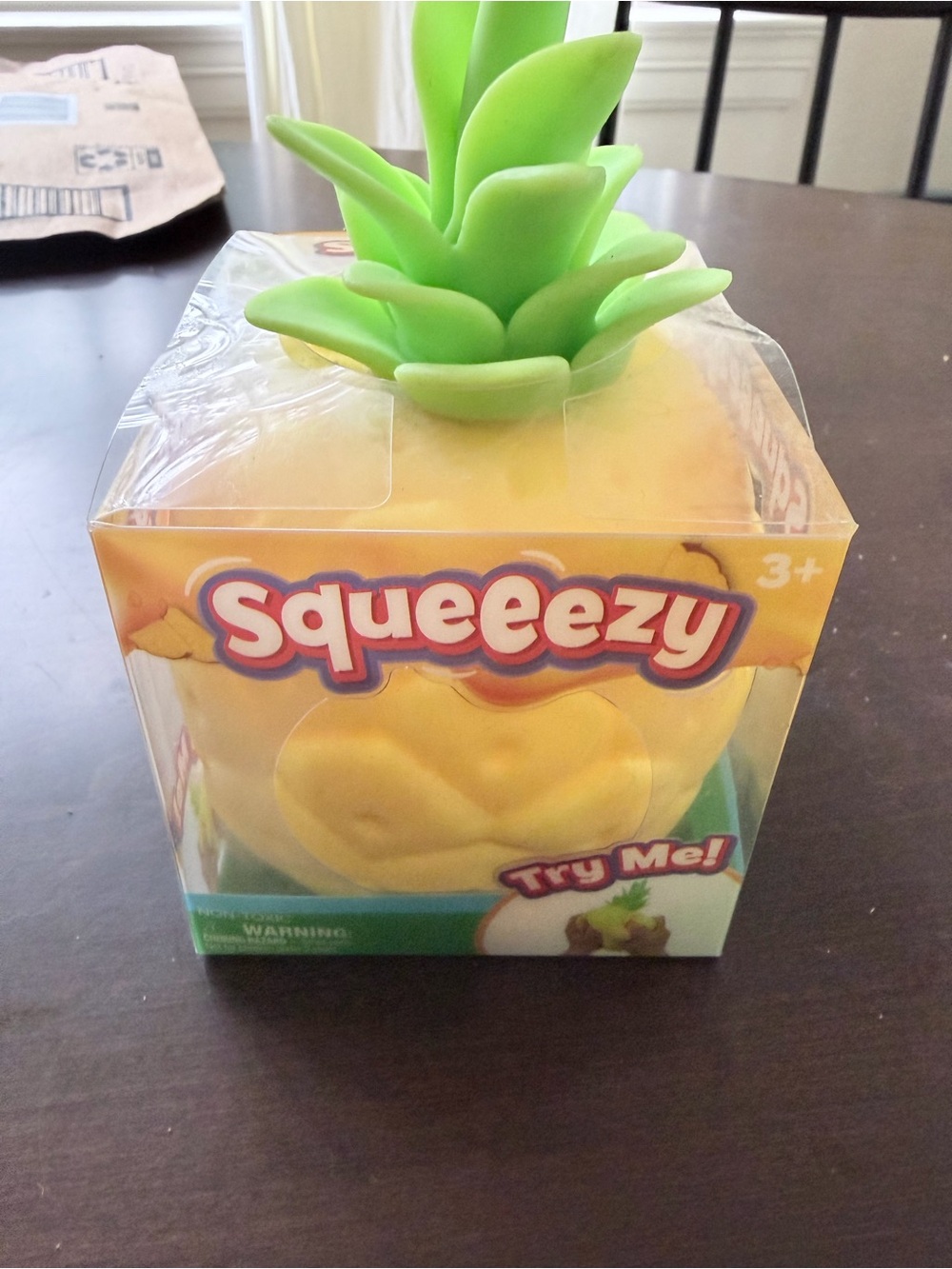 Sunny Days Pineapple Squishy Toy - Yellow